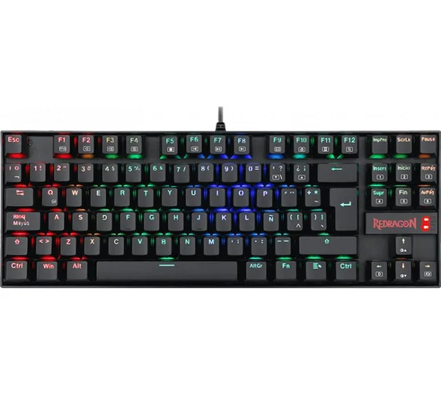 Teclado Magnetico Redragon Kumara K552 Outemu RED RGB ESP