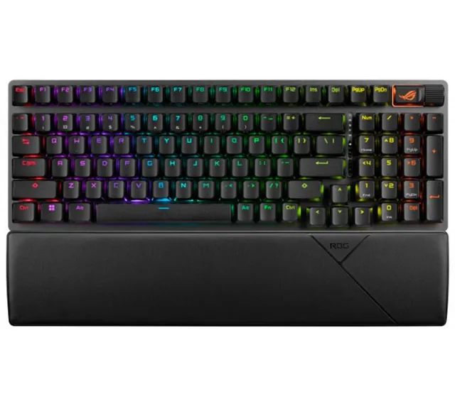 Teclado Mecanico ASUS ROG Strix X901 Scope II Wireless 2.4Ghz Bluetooth 96% Switch NX Snow ESP RGB