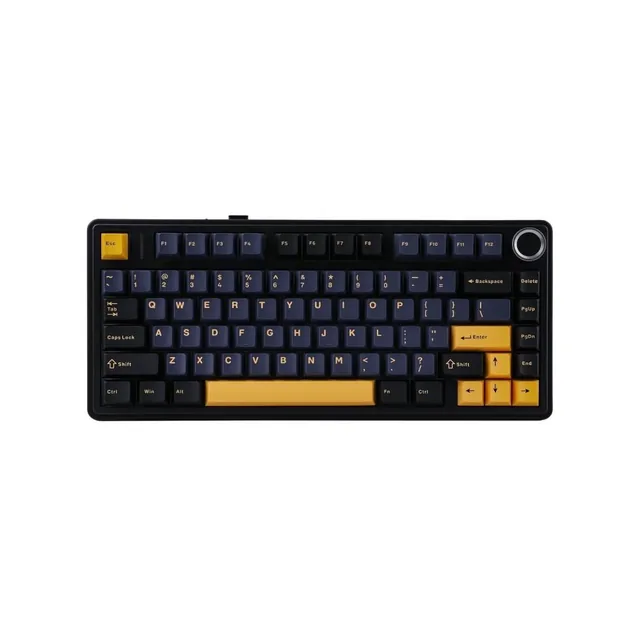 TECLADO MECANICO AULA F75 BLACK DEGRADE WIRELESS SP 75% RGB SW REAPER
