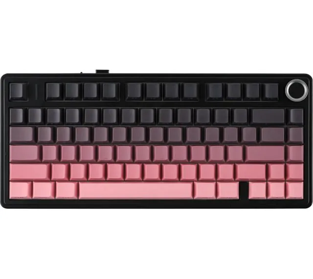 Teclado Mecanico Aula F75 Wireless 2.4Ghz Bluetooth Degrade Pink RGB USB-C
