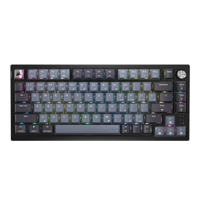 Teclado Mecanico Corsair K65 PLUS 75% Wireless 2.4Ghz Bluetooth 1ms Switch MLX Red RGB 266Hs