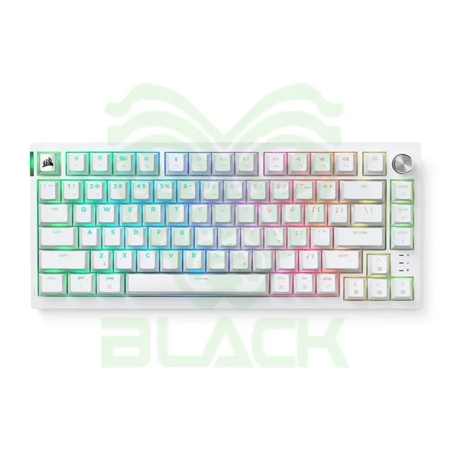 Teclado Mecánico Corsair K65 Plus RGB Wireless Frost White En