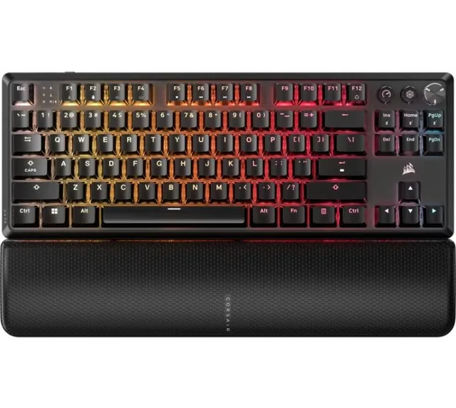 Teclado Mecanico Corsair K70 Core TKL Wireless 2.4Ghz SlipStream Bluetooth Switch MLX RED V2 RGB 890Hs