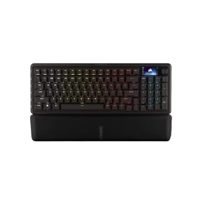 Teclado Mecanico Corsair VANGUARD 96 Wireless SlipStream 2.4Ghz Bluetooth 8KHz HyperPolling MLX Pantalla LCD