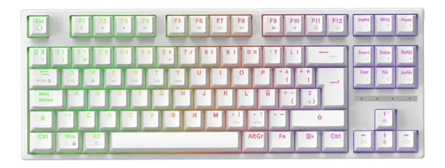 Teclado Mecanico Gamer Solarmax Gmkb88rb Rgb 80% Trimodo Cable + Bluetooth
