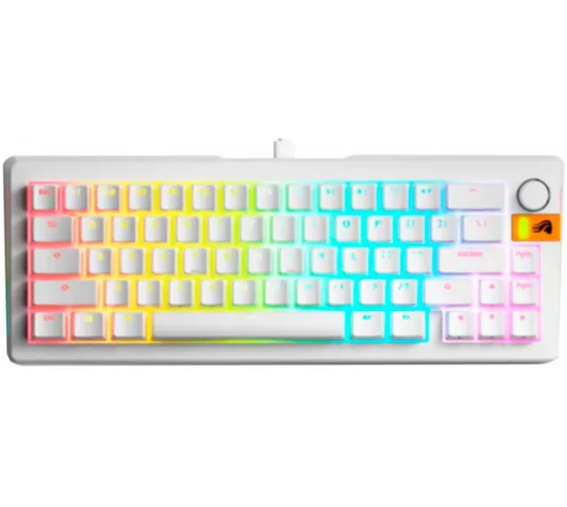 Teclado Mecanico Glorious GMMK3 HE 75% RGB Hall Efect 8K Hz White US
