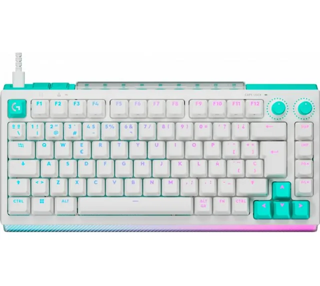 Teclado Mecanico Logitech G512X 75% 8000Hz RGB LightSync White USB-C