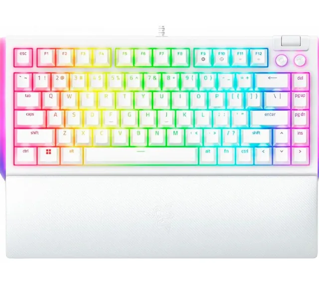 Teclado Mecanico Razer BlackWidow V4 75% RGB Switch Orange Tactile White