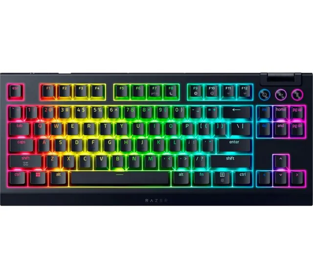 Teclado Mecanico Razer BlackWidow V4 TKL HyperSpeed Wireless 2.4Ghz RGB Swtich Orange Gen3 980Hs