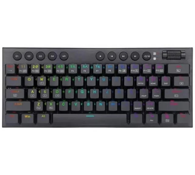 Teclado Mecanico Redragon Horus K632 Mini RGB Black Switch Red