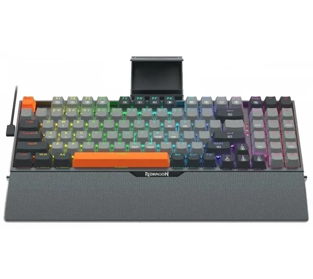 Teclado Mecanico Redragon K648 Olaf Swtich Red Lineal RGB USB-C 90%