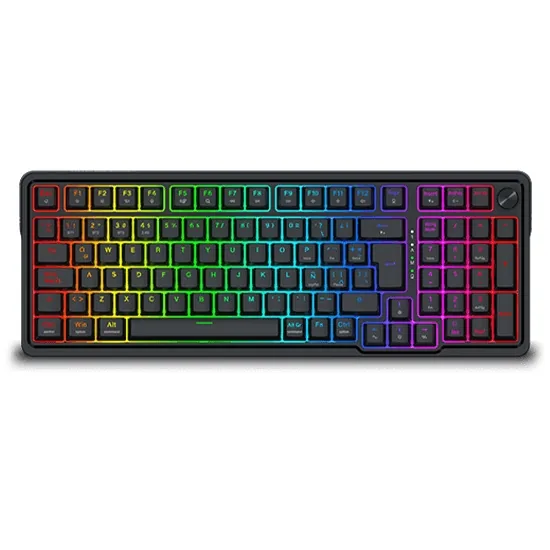 Teclado Mecanico Redragon K686 Eisa PRO Wireless 2.4GHz Bluetooth Switch Red Linear Black ESP RGB