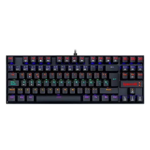Teclado Mecanico Redragon Kumara K552 Rainbow Outemu Red ESP