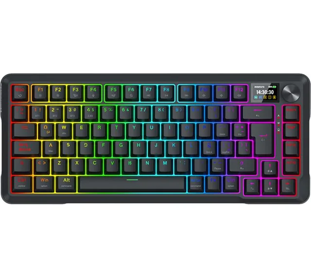 Teclado Mecanico Redragon UCAL K724 PRO Yolk Switch Black ESP RGB LCD