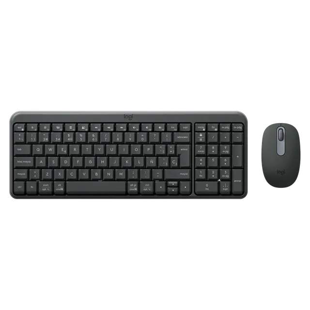 Teclado+mouse Logitech Bluetooth Mk250 Black