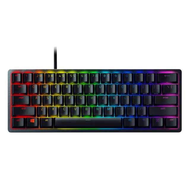 Teclado Razer Huntsman Mini 60% Optical Purple Switch Spanish Layout