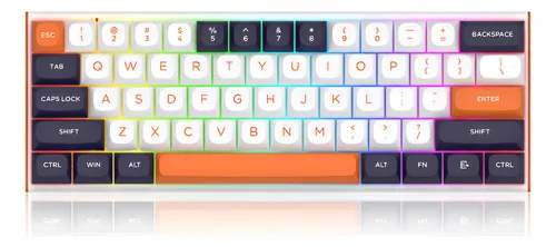 Teclado Redragon Fidd K683WBO Mecánico RGB