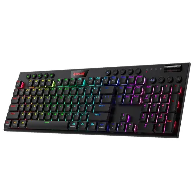 Teclado Redragon Horus K618 RGB Black Wireless-BT