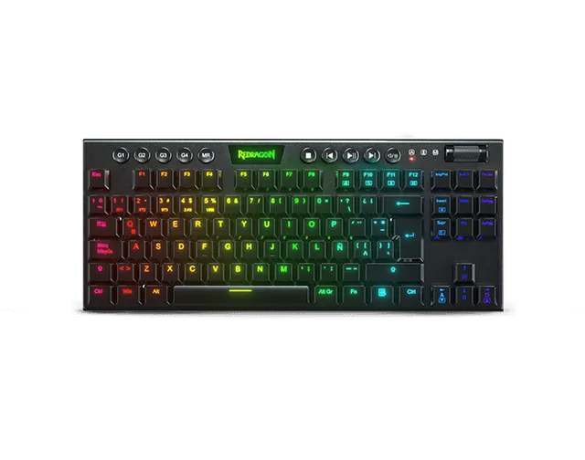 Teclado Redragon Horus K621 TKL Mecánico Inalámbrico Negro