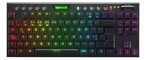 Teclado Redragon Horus K621 TKL Mecánico RGB White