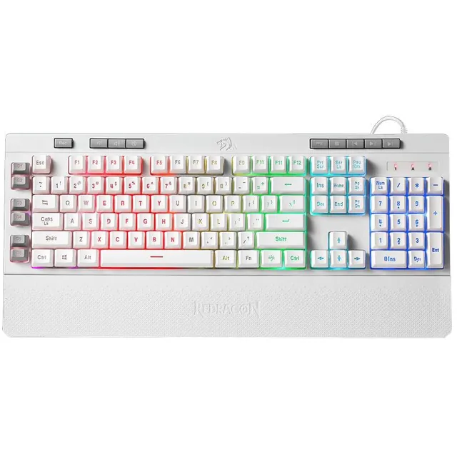 Teclado Redragon K512 RGB SHIVA White