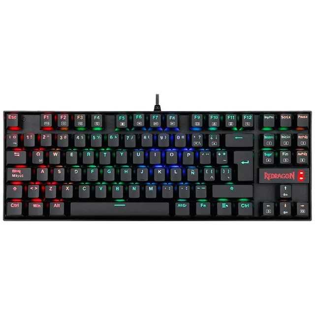 Teclado Redragon K552 Kumara Mecanico RGB Esp Switch Red