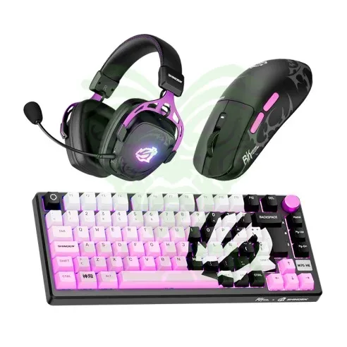 Teclado Royal Kludge Pre Venta Combo Shinden Rkm75 He + Mouse M3 + Auricular Hg103 + Regalo Sorpresa