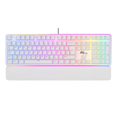 Teclado Royal Kludge Rk918 White Switch Brown 100%