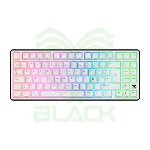 Teclado Royal Kludge X87 Black Night Switch Creamy 75%