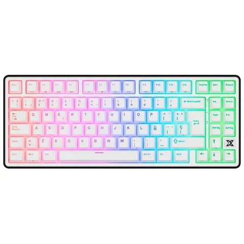 Teclado Royal Kludge X87 Black Night Switch Creamy