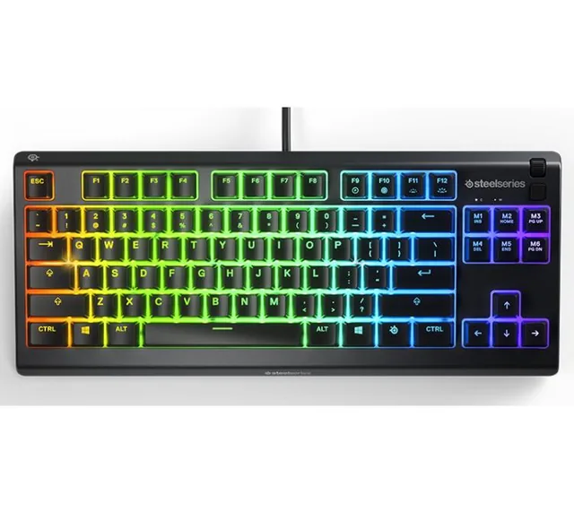 Teclado SteelSeries Apex 3 TKL Switch Whisper-Quiet IP32 Water Resistant Black RGB