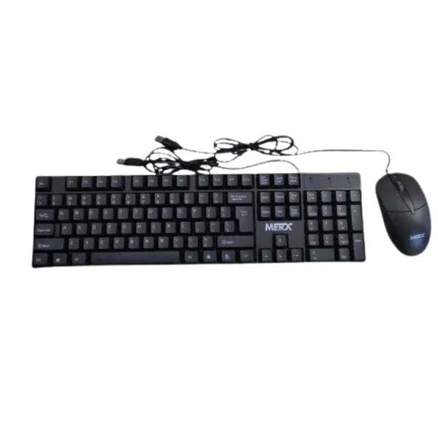 Teclado Y Mouse Black Usb Merx