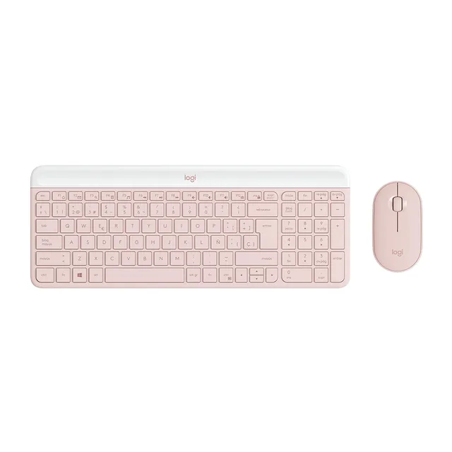 Teclado y Mouse Logitech Inalámbrico MK470 Rose