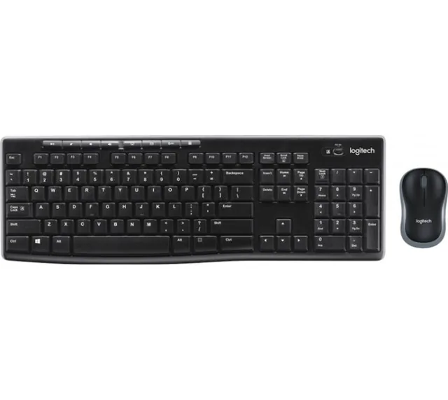 Teclado y Mouse Logitech MK270 Inalámbrico Negro