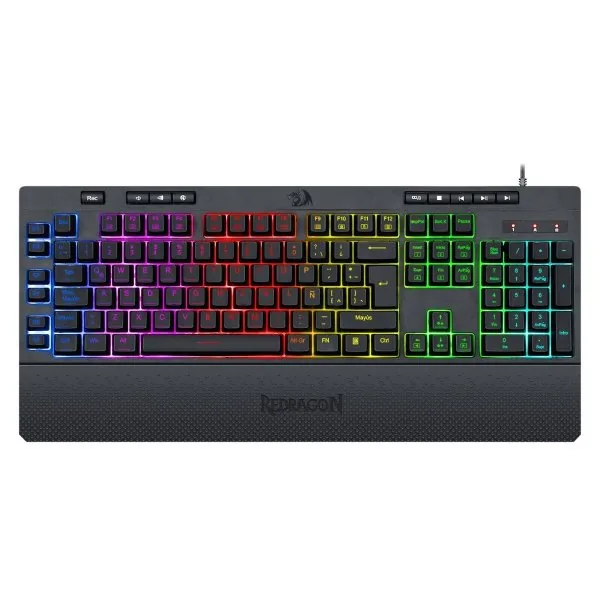 TECLADOS REDRAGON SHIVA BLACK SPANISH K512RGB-1-SP