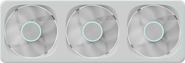 Triple Cooler Fan Formula V Line Air Fusion 3 White Reverse ARGB 360mm