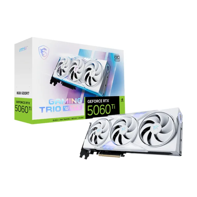 VGA MSI GeForce RTX 5060 Ti GAMING TRIO OC 8G WHITE (1400)