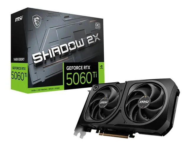 VGA MSI GeForce RTX 5060 Ti SHADOW 2X OC PLUS 16G (4433)