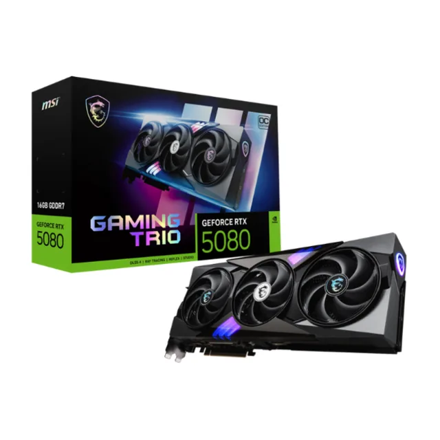 VGA MSI GeForce RTX 5080 GAMING TRIO OC 16G (2160)