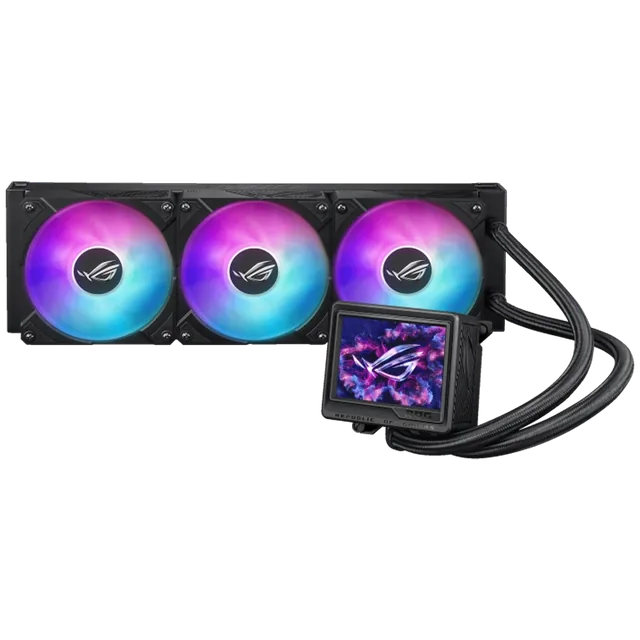 Water Cooler CPU ASUS ROG RYUJIN III 360 ARGB Extreme Monitor LCD 3.5" ARGB PWM Negro AM5 1851