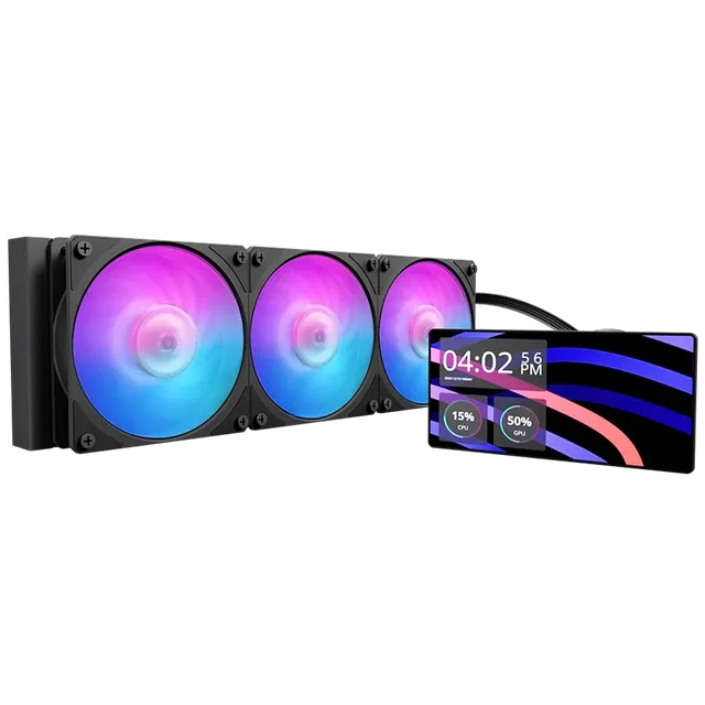 Water Cooler CPU Cooler Master MasterLiquid Core LCD 6" 360 ARGB Pantalla 960x480 Negro