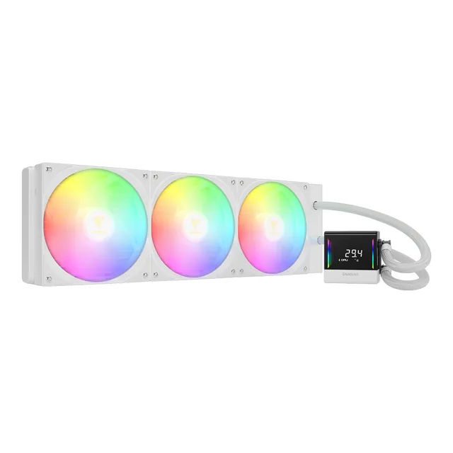 Water Cooler GAMDIAS CHIONE E4-420 WH ARGB PWM Blanco