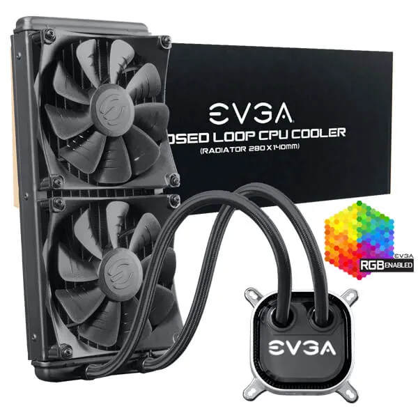 WaterCooler EVGA CLC 280 2x140mm RGB LED
